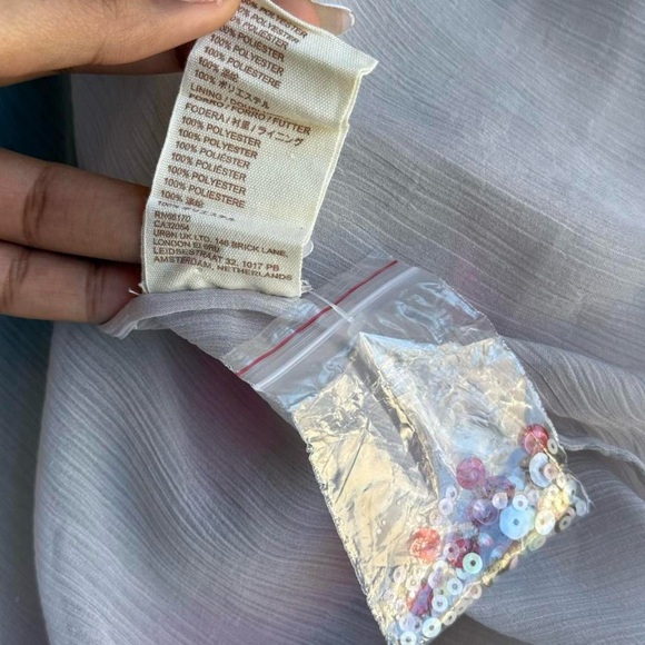 Anthropologie ‘Let Me Be Embellished’ Hanky Hem Floral Lace Sequins Blouse- S/M - Picture 5 of 8